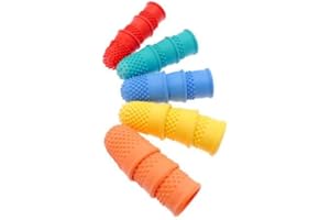 SMCO Pack of 5 Assorted Rubber Thimbles Thimblettes Thimblette Sizes 00 0 1 2 & 3