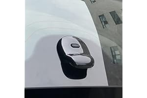 VTDOUQ Copertura della maniglia del portellone dell'auto per Smart 453 fortwo, copertura maniglia auto, ABS, 100%, Grigio, Lucido, Moderno