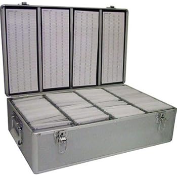 Neo - Caja de almacenaje para CD o DVD (aluminio, incluye fundas para