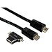 Produktbild Hama High Speed HDMI-Kabel mit 2 HDMI-Adapter (Stecker, Ethernet, 1,5m)