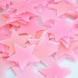 . Diámetro: 3cm / 1.18 ". WEIWEITOE-ES Resplandor Luminoso calcomanías de Pared Pegatinas Flurescent plástico Techo Noche Estrellas Pegatinas extraíbles Pegatinas Decorativas para la habitación del bebé, Colorido,