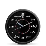 Außergewöhnliche Wanduhr "Mathematik" in Schwarz-Weiß - Einzigartiges Zifferblatt - Zeigt die Uhrzeit in einer mathematischen Formel an!