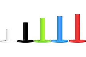 FINGER TEN Golf Rubber Tees for Driving Range Mats Value 5 Pack, Mixed Size or 5 Same Size Durable for Practice Mat Top Holder fit Indoor Outdoor