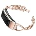 Produktbild Muium 2019 Replacement Stainless Steel Bracelet Band Straps for Huawei B5 Smart Watch Smart Armbanduhr Edelstahl Uhren-Armband Uhrenarmbänder Uhrband Armbanduhr