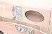 Teamson Kids Childrens Wooden Large Vintage Pink 1 Piece Wooden Pretend Role Play Kitchen Toy TD-11414C