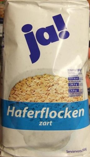 Preisvergleich Produktbild ja! Haferflocken zart 500 g