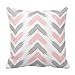 Produktbild KLYDH 18" x 18" Modern Pastel Pink Gray Arrow Brushstrokes Pattern Throw Pillow Decorative Throw Pillow Case Cushion Cover