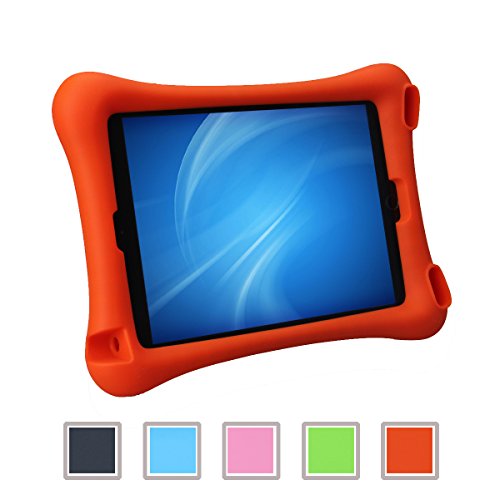 NEWSTYLE Apple iPad Air 2 Kinderfreundliche Silikon Hülle Schutzhülle Tasche Case für iPad Air 2 / iPad 6 (9,7 Zoll) (orange)
