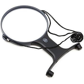 3X Hands-Free Magnifying Glass, Large Magnifer With