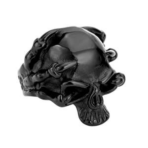 VELESAY Anillos Hombre Acero Inoxidable