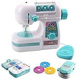 DIY-Design: Mini-Nähmaschine ist eine großartige Wahl, um einige tägliche kleine Projekte zu nähen. Dieses Nähmaschinen-Spielzeug kann verwendet werden, um ihre eigene Persönlichkeit der kleinen Kleidung oder Geldbörse usw. von Kindern zu gestalten.