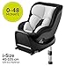 Produktbild Hauck Reboard Kindersitz iPro Kids mit Isofix Basis, i-Size Autositz (0-18 kg, ab Geburt bis 4 Jahre), rückwärts gerichtet, drehbar, mitwachsend - Caviar