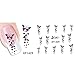 LHWY Women's DIY Nail Sticker Water Transfer Stickers Finger Nail Art Decals