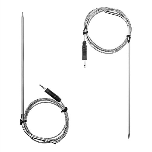 BBQ Grill Thermometer, Amorus Touchscreen Digital Bratenthermometer mit deutscher Bedienungsanleitung, Ofenthermometer Bratenthermometer für Kochen, Grill, Backofen, Fleisch ometer, Ofenthermometer Bratenthermometer für Kochen, Grill, Backofen, Fleisch (weiß) - 5