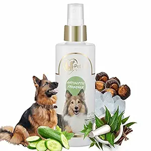 Pet Life Pure Organic Antiseptic Freshener Spray for Dog Odor Eliminator, Safe Deodorizer, Dog Coat Smell, Body Bad Odor - Safe & Effective Pet Friendly Formula for All Dog Breeds - 200 Ml