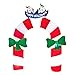 Produktbild Gemmy Airblown Archway Mixed Media Candy Cane with Penguin Inflatable by Arett Sales Corp
