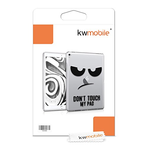 kwmobile Hülle für Apple iPad Pro 9,7″ – Case Handy Schutzhülle TPU Silikon für Tablet – Backcover Cover klar Schwarz Transparent - 7