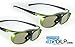 Price comparison product image 2x HiSHOCK® DLP Pro "Lime Heaven" | DLP Link 3D glasses for all 3D DLP projectors by Acer®, BenQ®, Optoma®, Viewsonic®, Philips®, LG®, Infocus®, NEC®, Vivitec®, HiTachi®, Canon®, Casio® | generation 2016 - new maintenance-free Li-battery & Pi-cell | optimized sharpness, brightness and contrast | incl. extensive accessories + 3 years German warranty [ Shutter glasses | 96-200 Hz | rechargeable | 32g | DLP Link | Lime]
