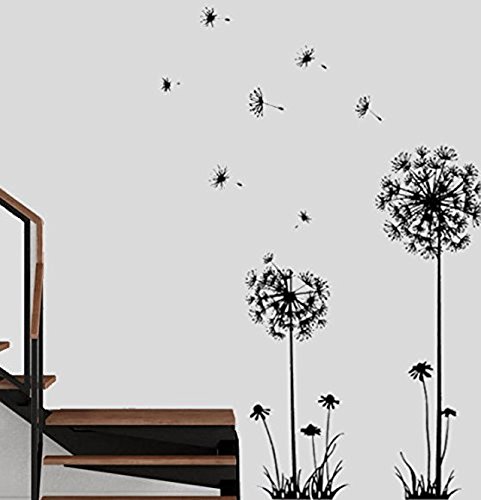 Wandtattoo Pusteblume, schwarz - 3