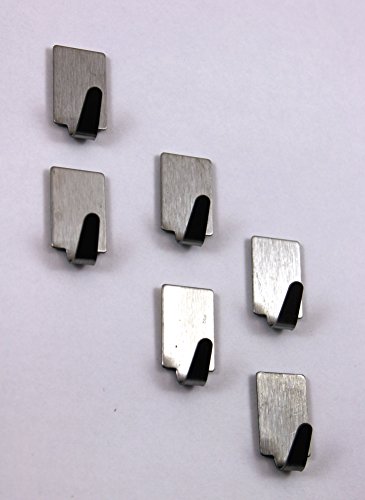 Klebehaken Edelstahlhaken Handtuchhaken Handtuchhalter Küchenhaken Haken Wandhaken Badhaken 790 (36 Stück) - 3