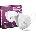 Luzuliyo Anti Pollution, Reuseable, Non-Woven Fabric Protective Layer Face N95 Mask (White, Without Valve, Pack of 10) for Men