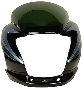 ARYAN TRADING CO Front Visor for Hero Passion Pro Digital (Blue)