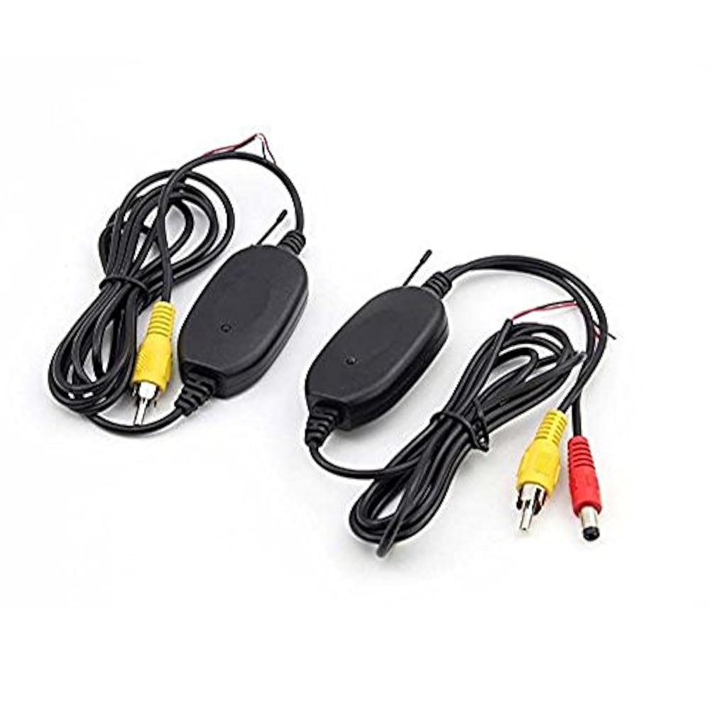 VINGO® Wireless Funk Transmitter 2, 4GHz/100m Funkreichweite für KFZ Rückfahrkamera Sender Empfänger für Video Rückfahr kamera Monitor Auto