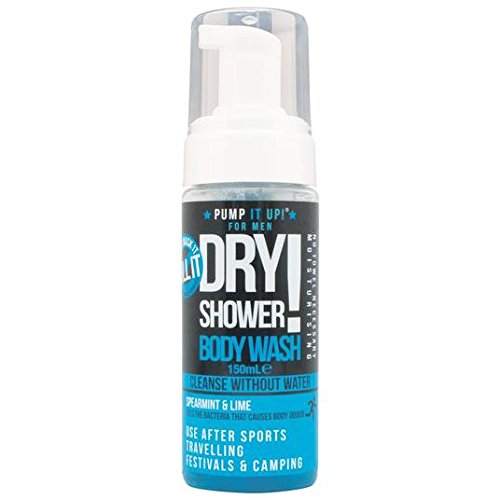 PUMP IT UP Dry Shower Body Wash, Lime & Spearmint 150ml