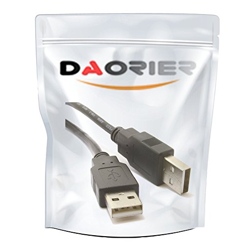 DaoRier USB 2,0 Kabel A Zum A Männlich Zum Männlich Male to Male Stecker auf Stecker Hoch Geschwindigkeit Schwarz Kabel 1m 100cm, 1 Stück - 4