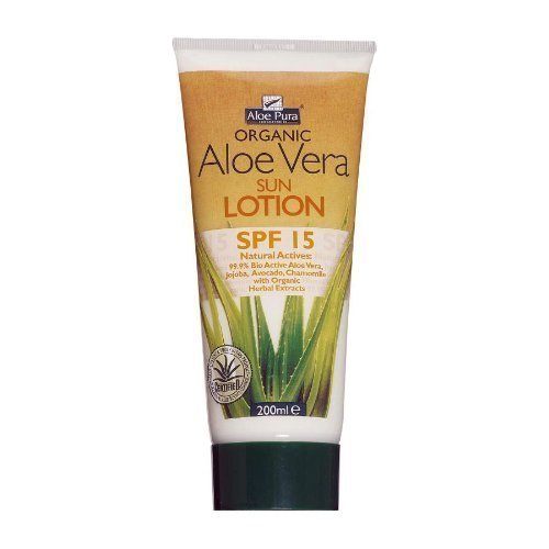 Aloe Pura Aloe Vera Sun Lotion SPF 15 200ml (Pack of 3)