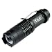 Produktbild Taschenlampe Super Helle Hochleistungs Mini Cree Led , 700 Lumen, Einstellbarer Zoom, 3 Beleuchtungsmodi, Stoßfest, Wasserdicht, Schwarzes Aluminium, Outdoor-Sports