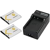 2x Akku (baugleich NP-BN1) + 1x Ladeger&auml;t SET f&uuml;r die Sony CyperShot DSC-WX200 / DSC-WX220 inklusive Kfz- / Autoladeger&auml;t