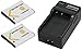 Produktbild 2x Akku (baugleich NP-BN1) + 1x Ladegerät SET für die Sony CyperShot DSC-WX200 / DSC-WX220 inklusive Kfz- / Autoladegerät