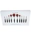 Professional Cosmetic Black 10 Pcs Make Up Foundation Blusher Brush Set