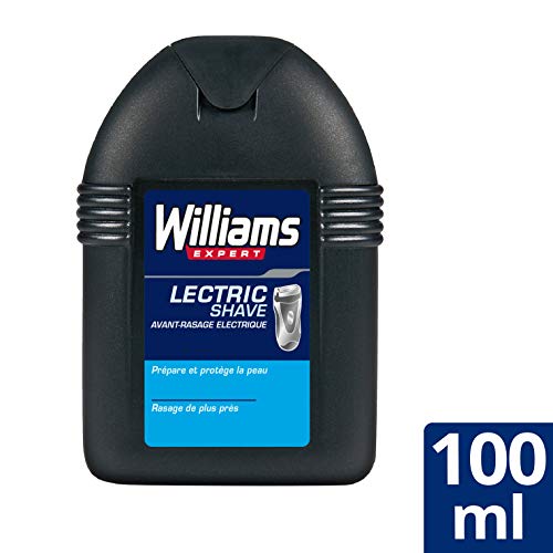 Williams Avant Rasage Electrique, Prépare et protège la peau, Pour tous les types de peaux, 100ml