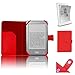 Produktbild Xtra-Funky Exklusiv PU-Leder-Geldbörse Buch-Art-Fall für Kobo eReader GLO Inklusive LCD-Display Schutzfolie - Rot