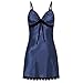 Produktbild ABsoar Lingeries Versuchung Dessous Damen Sexy Damen Satin Nachthemd Rückenfrei Nachtkleid Nachtwäsche V Ausschnitt Negligee Pyjama Babydoll Lingerie Dessous mit Spaghettiträger Unterwäsche
