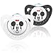 NUK Disney Mickey Mouse Orthodontic Soother Twin Pack - 6-18m (Black/White)