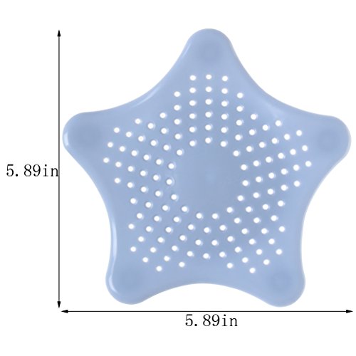 sumaju Ablauf, Haarsieb Badezimmer Filtration Trap Filter Küche Becken Sieb Stopper Ablaufgarnitur und Displayschutzfolie blau - 2