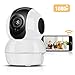 Price comparison product image Hommie 1080P HD Wireless IP Camera,Two-way Audio,Night Vision,Motion Detection with Micro SD Card Slot,2.4GHz WIFI Home Security Cam for Pet Baby Elder Pet Pan/Tilt/Zoom,New Version,(White)