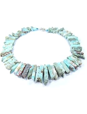 Larimar-Kette in Stäbchenform