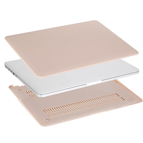 MOSISO Ultra Slim Plastik Hartschale Schutzhülle Snap Case für MacBook Air 11 Zoll (A1370 / A1465), Kamel - 4
