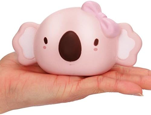 Squeeze Toys, TUDUZ Funny Creative 12.5*8*7cm Cartoon Cute Koala Squishy Slow Rising Cream Scented Valentine's Day Gift Toy Collection Cure Gift For Stress And Anxiety Relief, Adhd, Autism, Edc Toys For Kids (Pink)