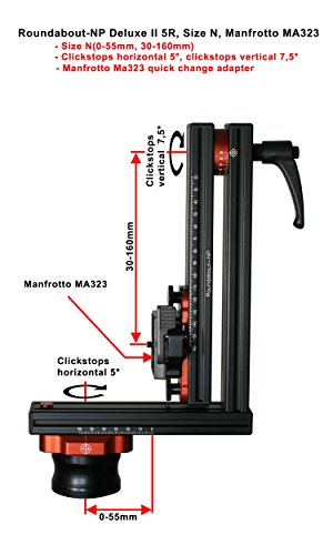 Roundabout-NP Deluxe II version 5R-size N(incl. Manfrotto MA 323 quick change adapter) Panoramic Tripod Head
