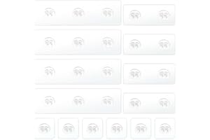 L&W Luck 14 Pack Shower Caddy Adhesive Hooks Replacement, No Drilling for Bathroom, Kitchen, Shower Caddy Corner Shelf (Style 1)