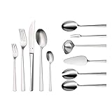 Extrem kratzresistent: das Besteck bleibt jahrelang wie neu und weist auch bei intensivem Alltagsgebrauch keinerlei Gebrauchsspuren auf (dank dem patentierten, WMF Verfahren zur Stärkung der Widerstandsfähigkeit)