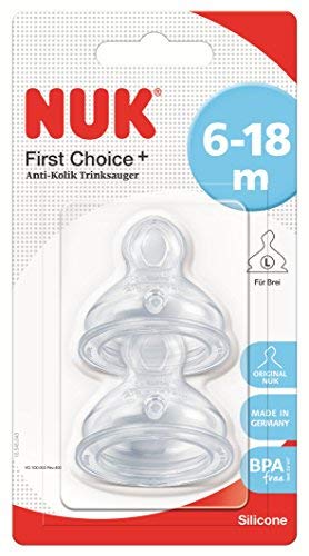 Nuk First Choice+ - Pack de 2 tetinas de silicona T2-L