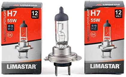 2 H7 55 W 12Volt Clear Halogen Light Bulb For Peugeot 306 Hatchback (7 A, 7 °C, N3, N5), 307 (3 A/C), 307 SW (3H) 406 (8B) (8E/F)