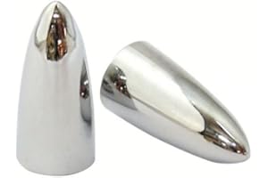 HIGHWAY HAWK Bullet/Pike Tyre Valve Stem Dust Cap Covers (Pair) for Motorcycle/Car/Trike