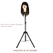 Anself Adjustable Tripod Stand Holder Hairdressing Training Head Mold Mannequin Holder Salon Hair Clamp